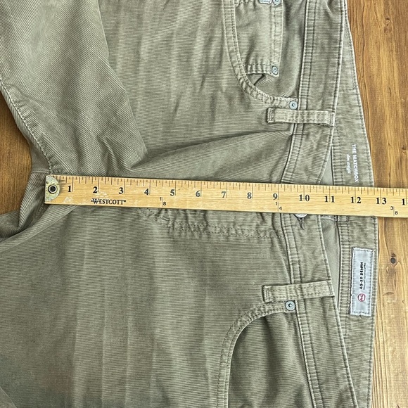 Adriano Goldschmied AG the Matchbox slim straight tan corduroy pants size 36 - Picture 7 of 8
